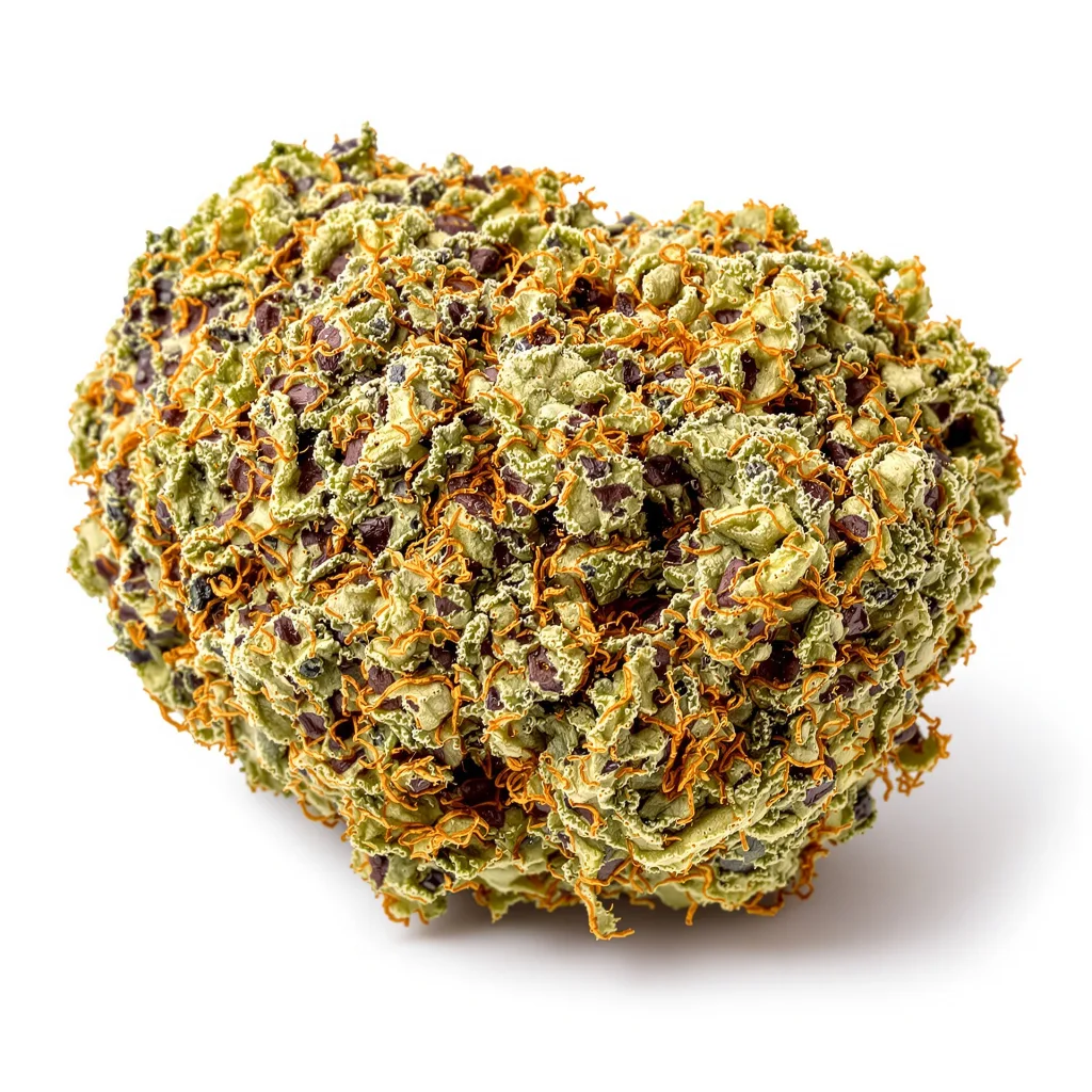 Dream Berry 78% indica / 22% sativa — fleur avec trichomes visibles