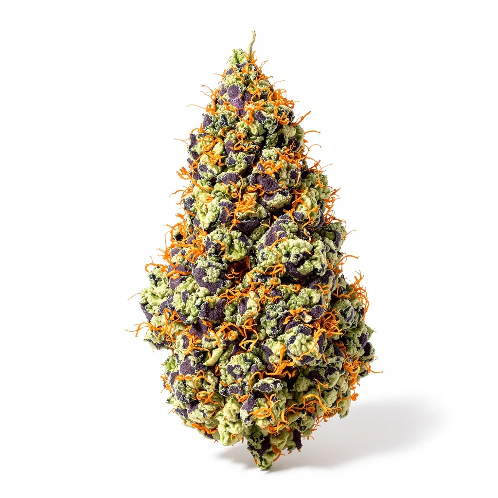 Dream Berry 78% indica / 22% sativa — fleur avec trichomes visibles
