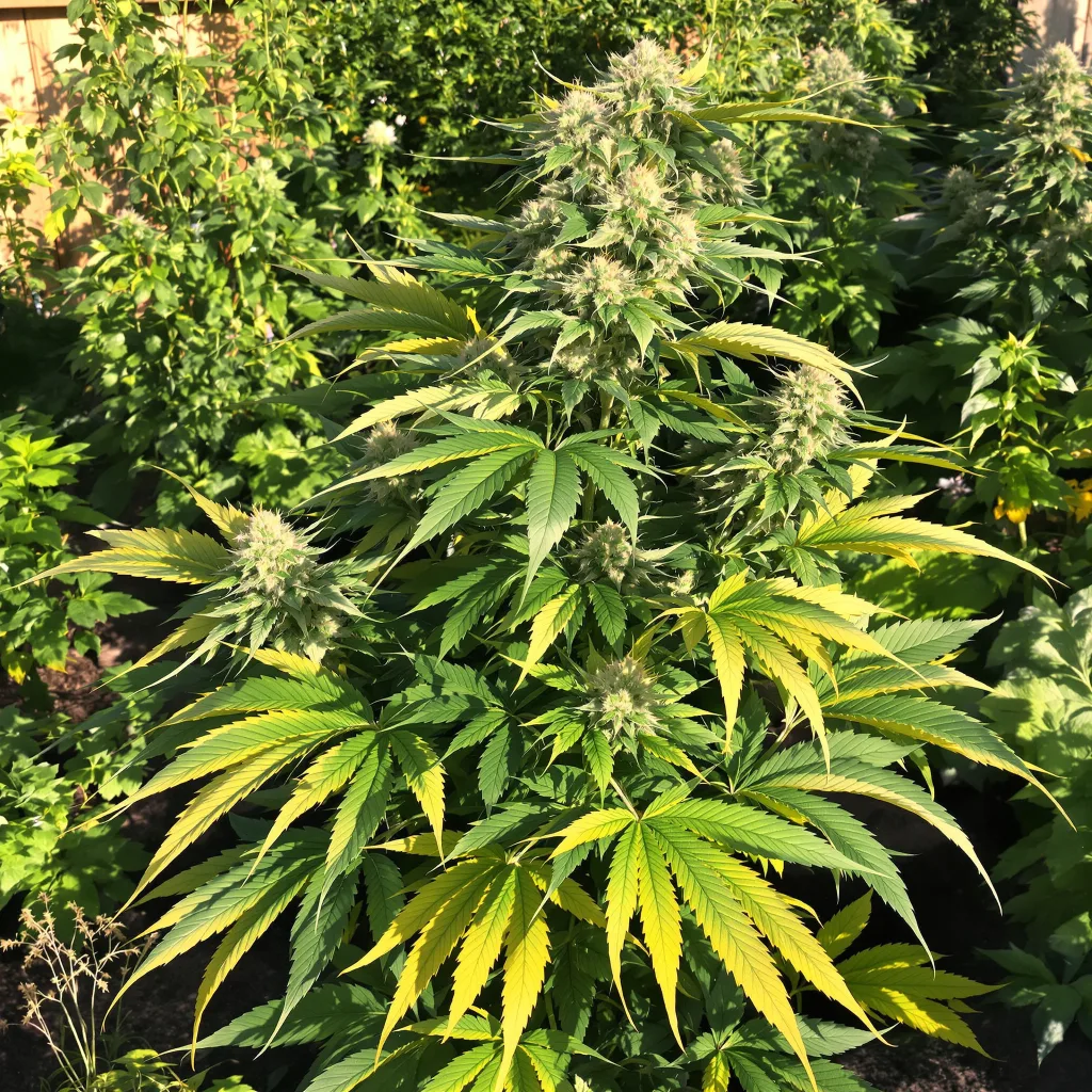 Dream Police 73% indica / 27% sativa — fleur avec trichomes visibles