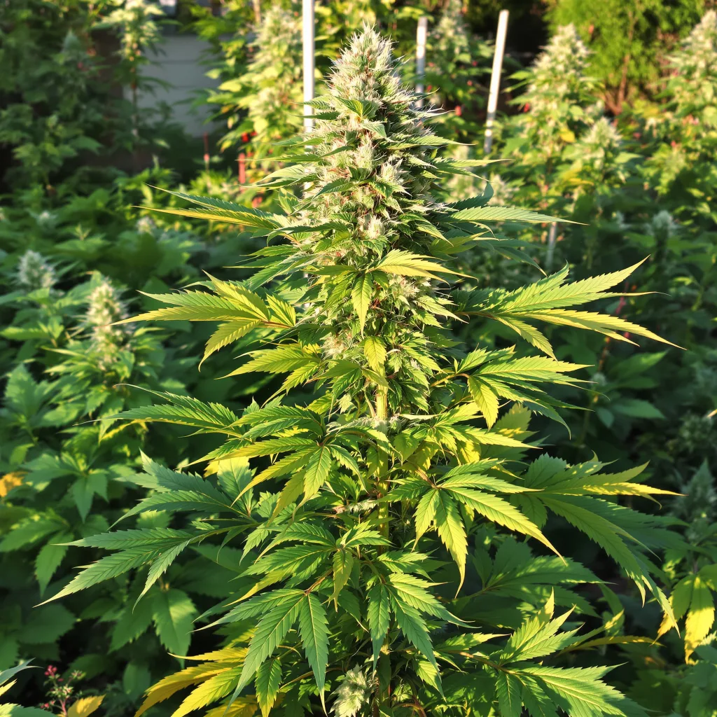 Dream Queen 76% indica / 24% sativa — fleur avec trichomes visibles