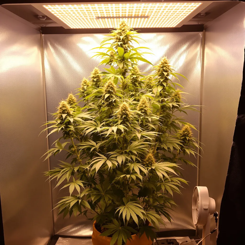 Plante de cannabis Durban Poison en floraison — 60-100 cm autofloraison