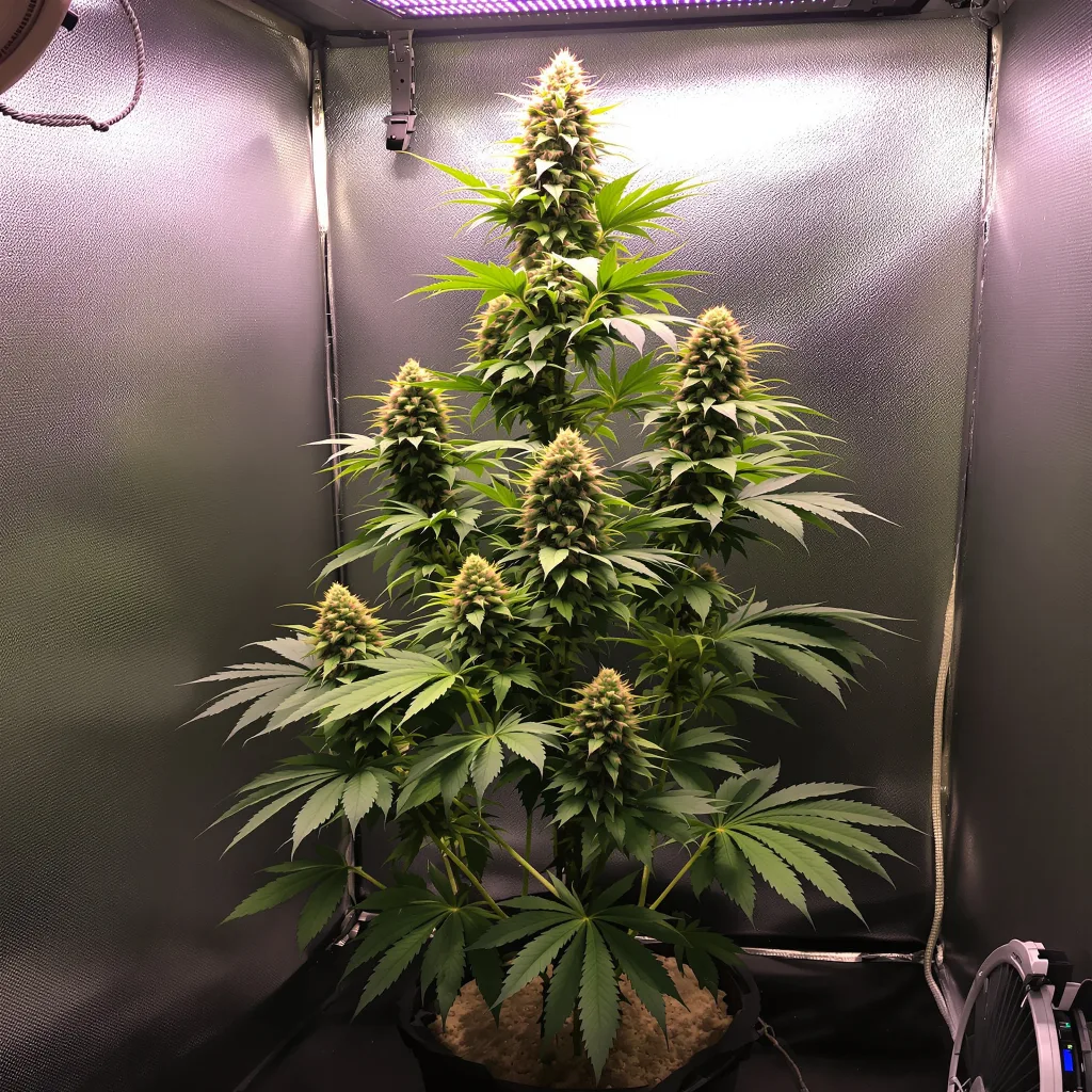 Plante de cannabis Durban Poison en floraison — 150-200 cm féminisée