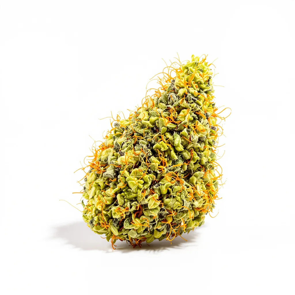 Durban Poison 50% indica / 90% sativa — fleur avec trichomes visibles