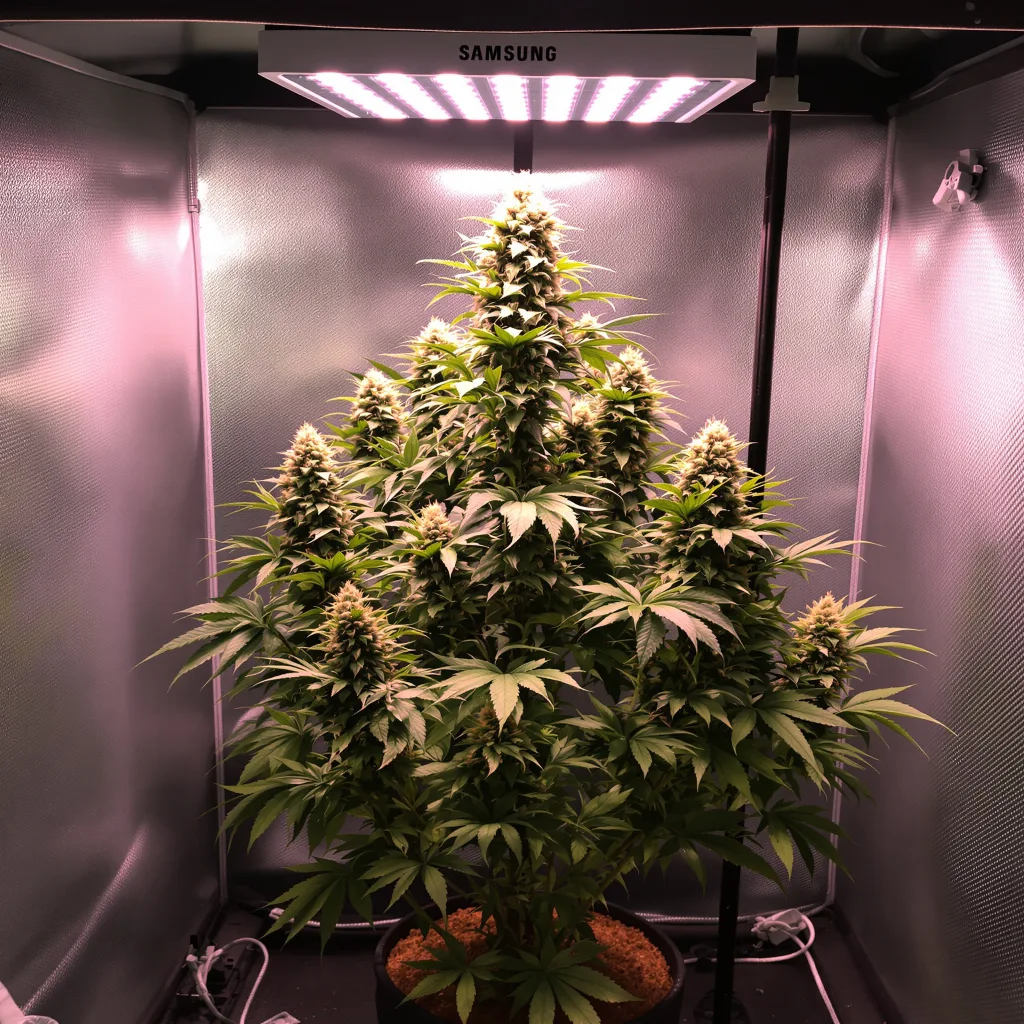 Plante de cannabis Durga Mata en floraison — 90-130 cm féminisée