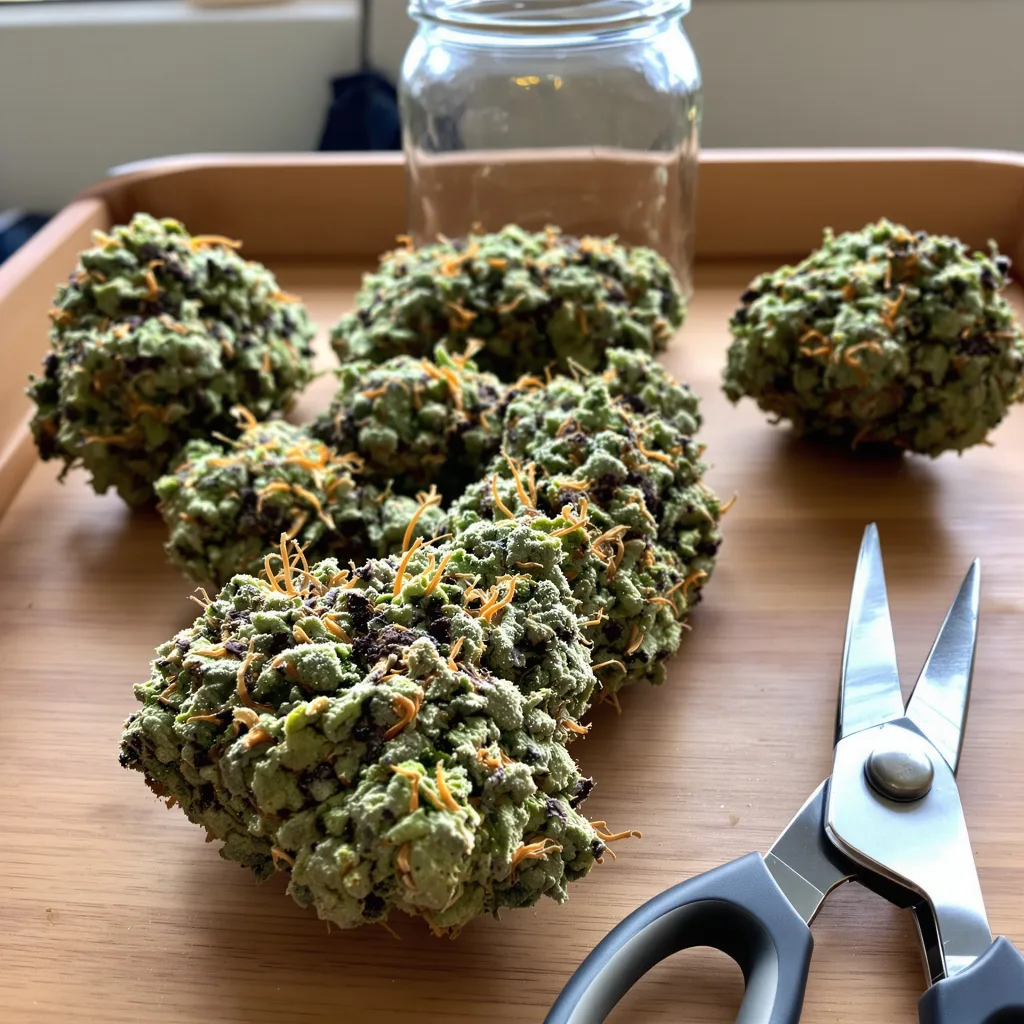 Dutchberry 40% indica / 60% sativa — fleur avec trichomes visibles