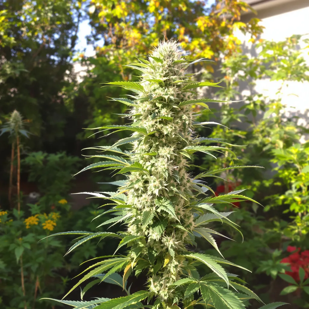 Dutchberry 40% indica / 60% sativa — fleur avec trichomes visibles