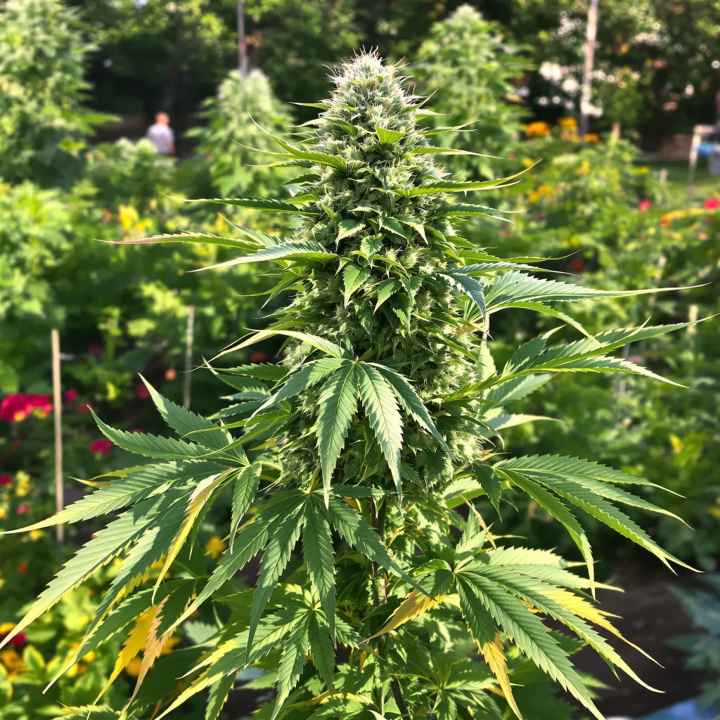 Early Skunk 67% indica / 33% sativa — fleur avec trichomes visibles