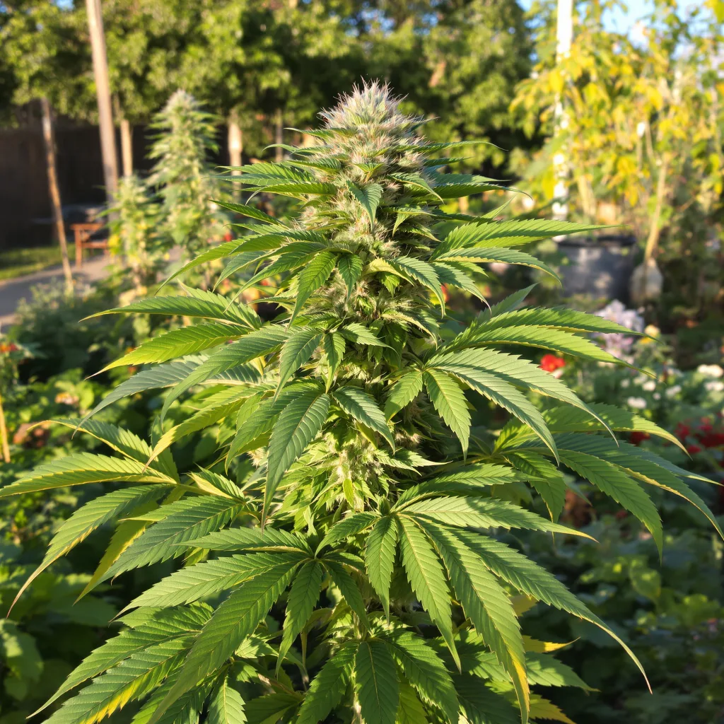 El Chapo OG 87% indica / 13% sativa — fleur avec trichomes visibles