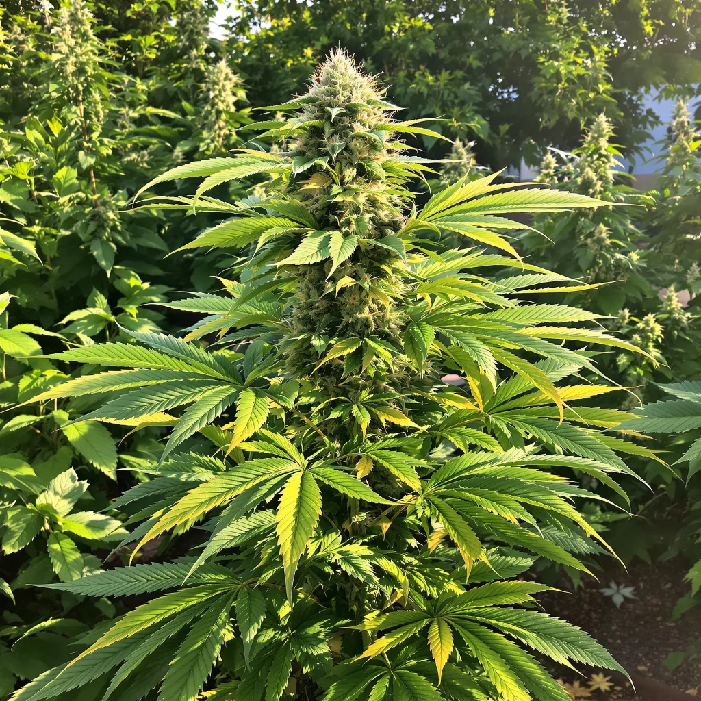 El Chapo OG 87% indica / 13% sativa — fleur avec trichomes visibles