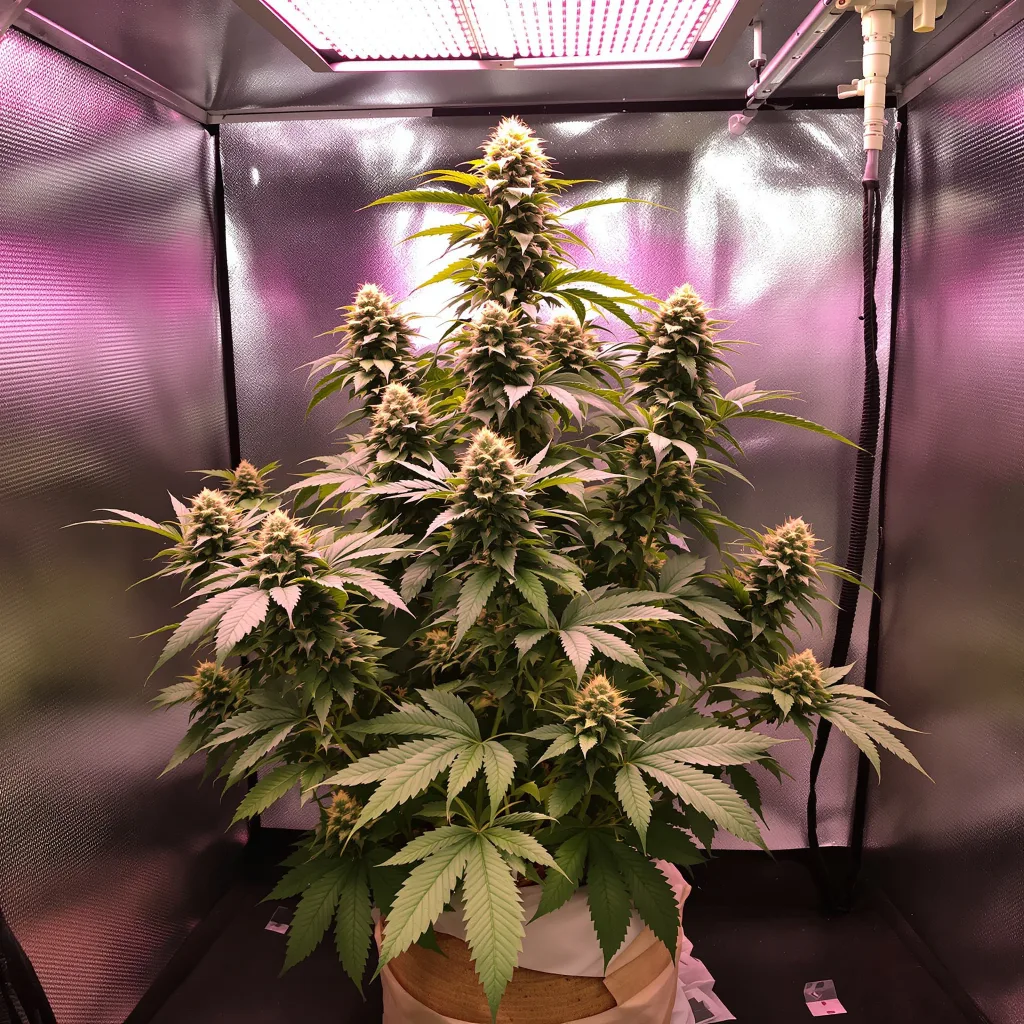 Plante de cannabis Electric Blue en floraison — 90-130 cm féminisée