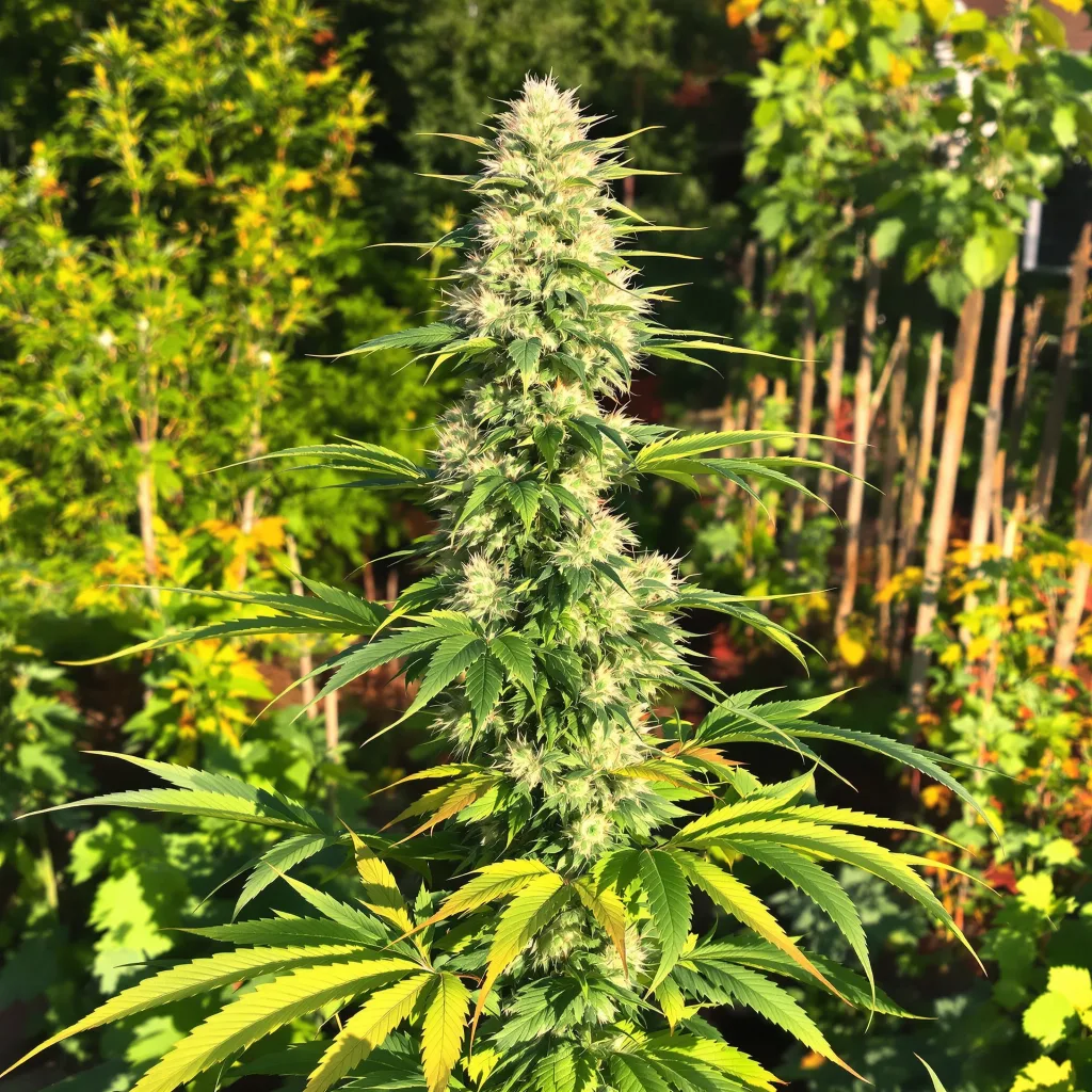 Envy 44% indica / 56% sativa — fleur avec trichomes visibles