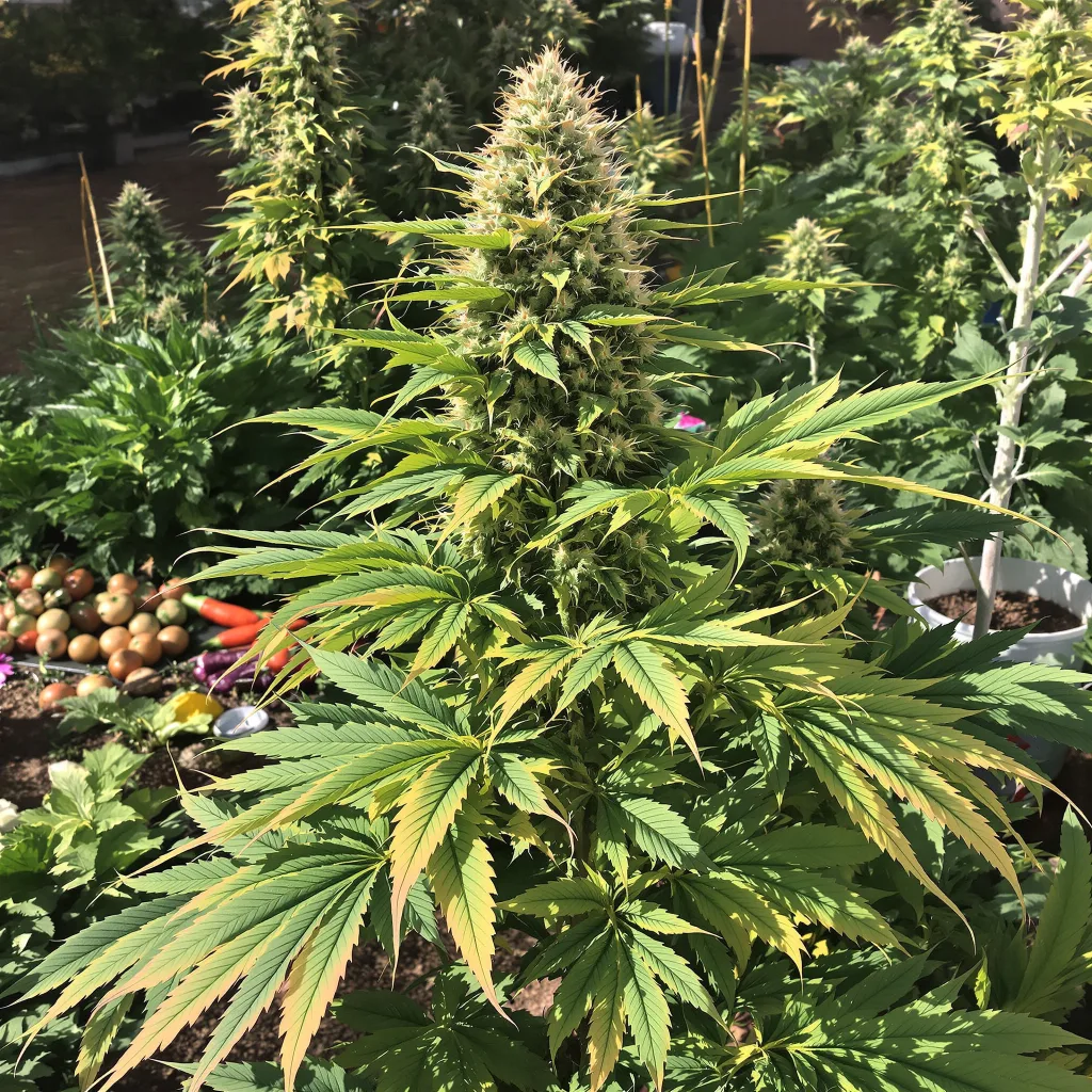 Eran Almog 85% indica / 15% sativa — fleur avec trichomes visibles
