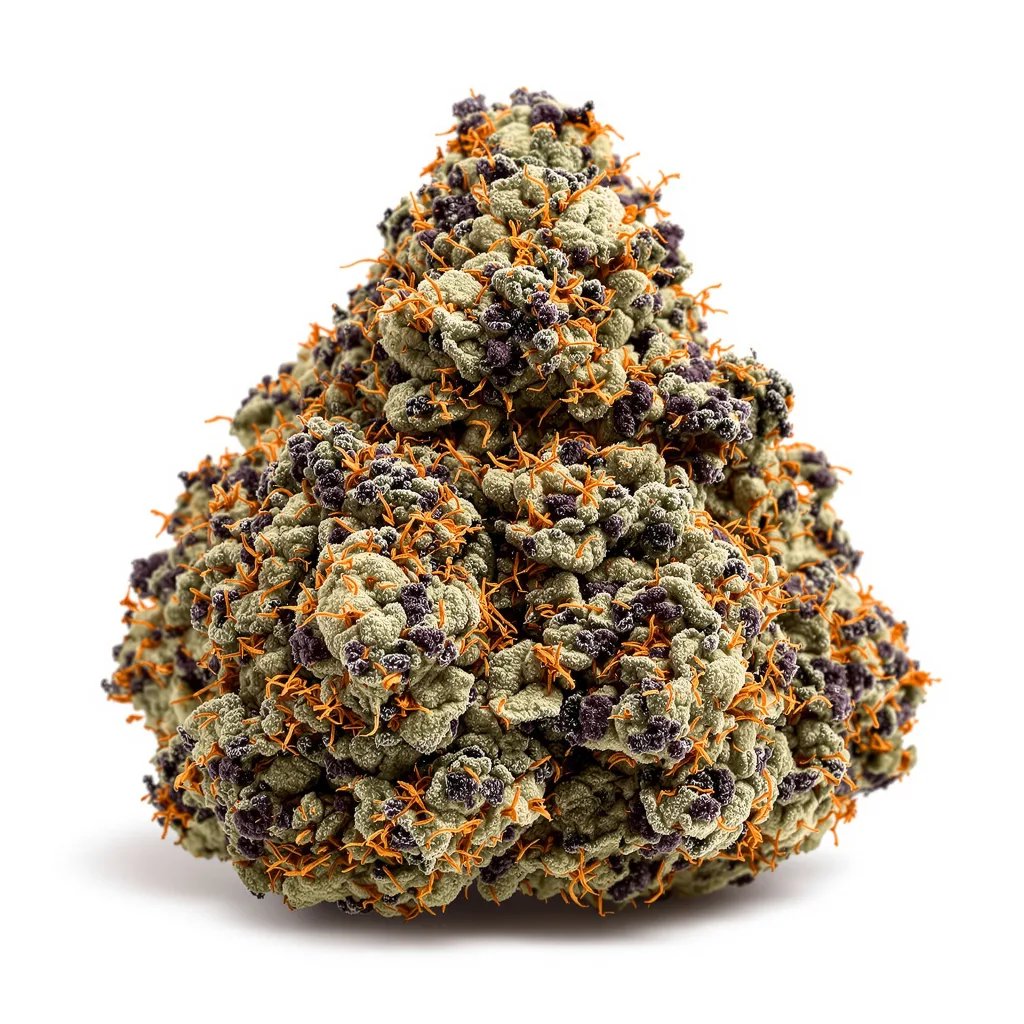 Everlast 80% indica / 20% sativa — fleur avec trichomes visibles