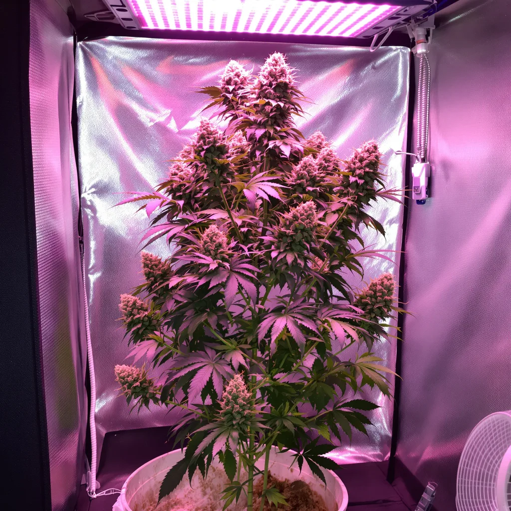 Plante de cannabis Exodus Cheese en floraison — 60-100 cm autofloraison