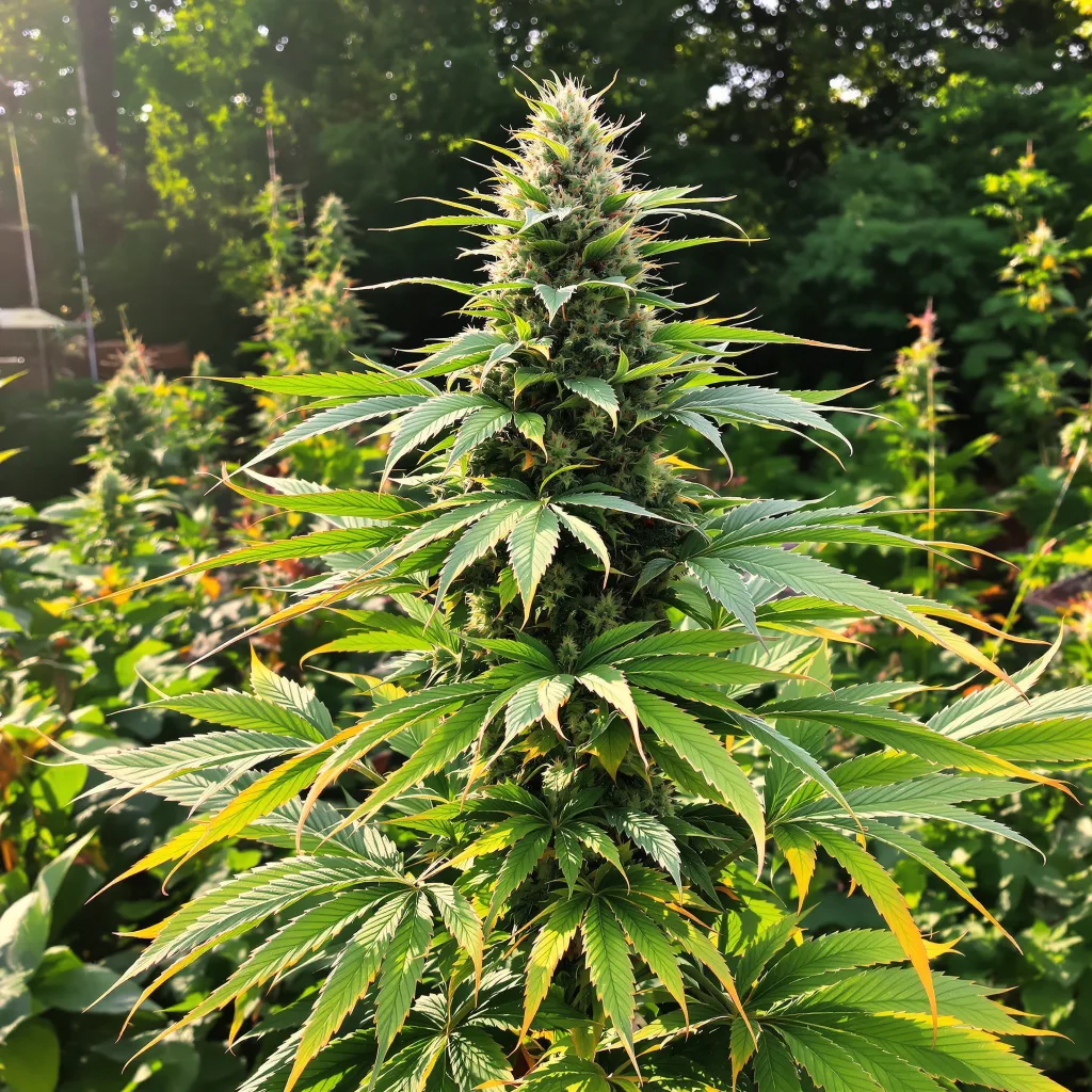 Extreme Cream 82% indica / 18% sativa — fleur avec trichomes visibles