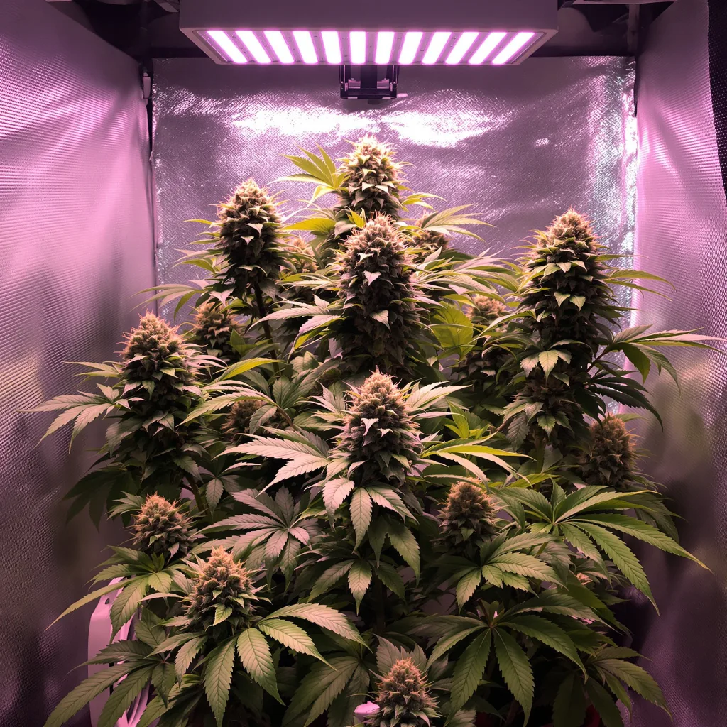 Plante de cannabis Face Off OG en floraison — 90-130 cm féminisée