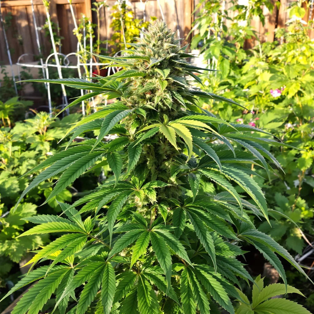 Fat Purple 74% indica / 26% sativa — fleur avec trichomes visibles