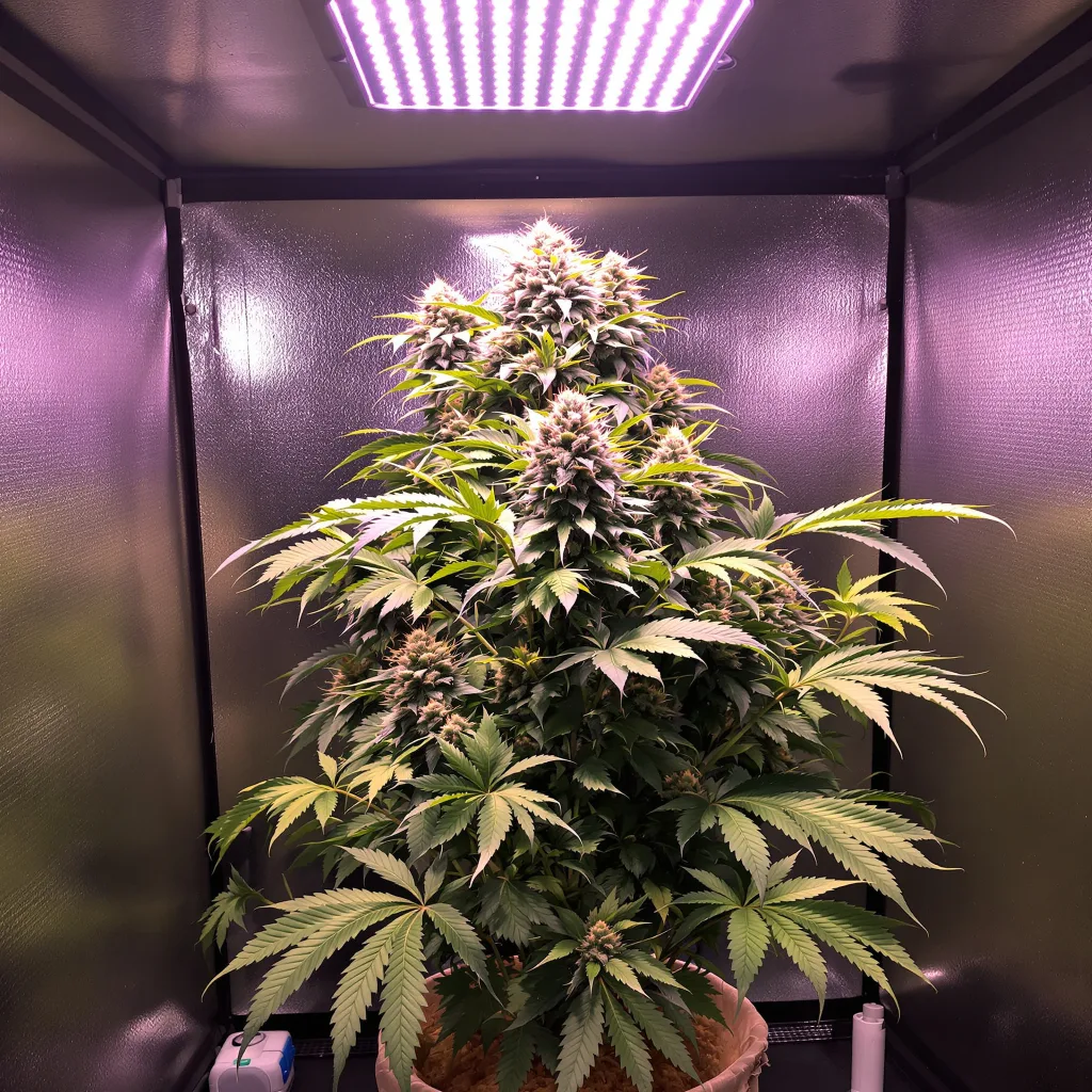Plante de cannabis Fat Purple en floraison — 90-130 cm féminisée