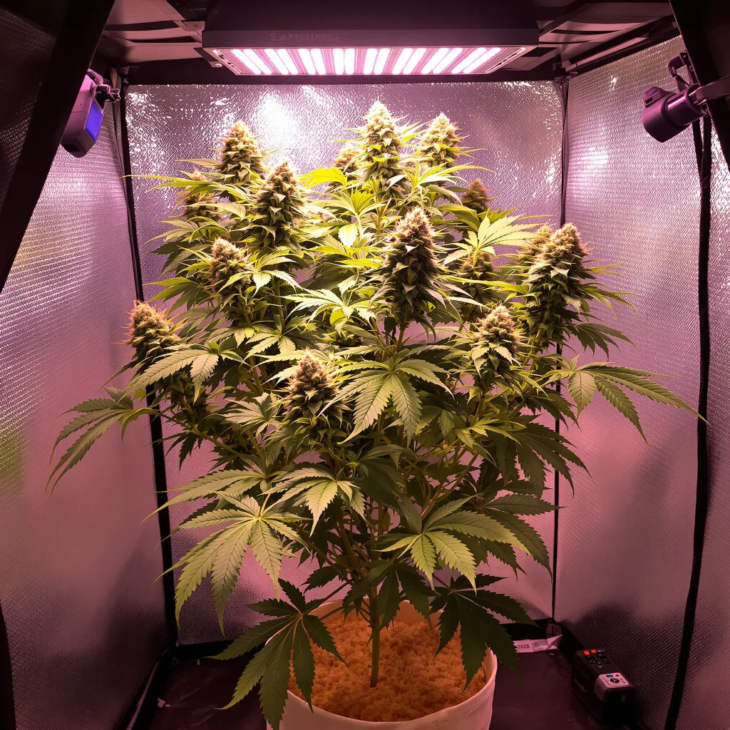 Plante de cannabis Faygo Red Pop en floraison — 120-180 cm féminisée