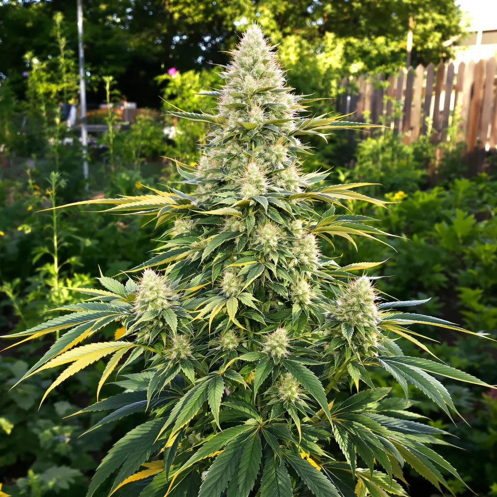 Faygo Red Pop 40% indica / 60% sativa — fleur avec trichomes visibles