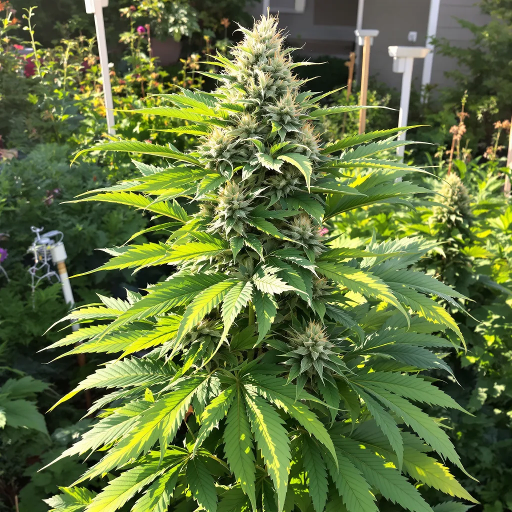 Flo OG 71% indica / 29% sativa — fleur avec trichomes visibles
