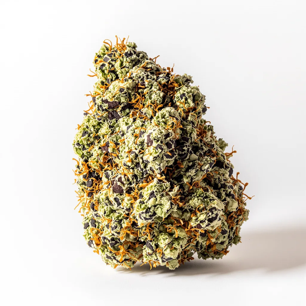 Forbidden Fruit 70% indica / 30% sativa — fleur avec trichomes visibles