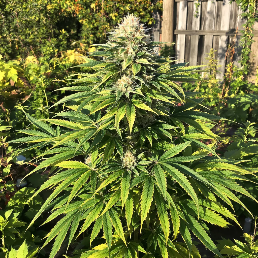 FPOG 69% indica / 31% sativa — fleur avec trichomes visibles