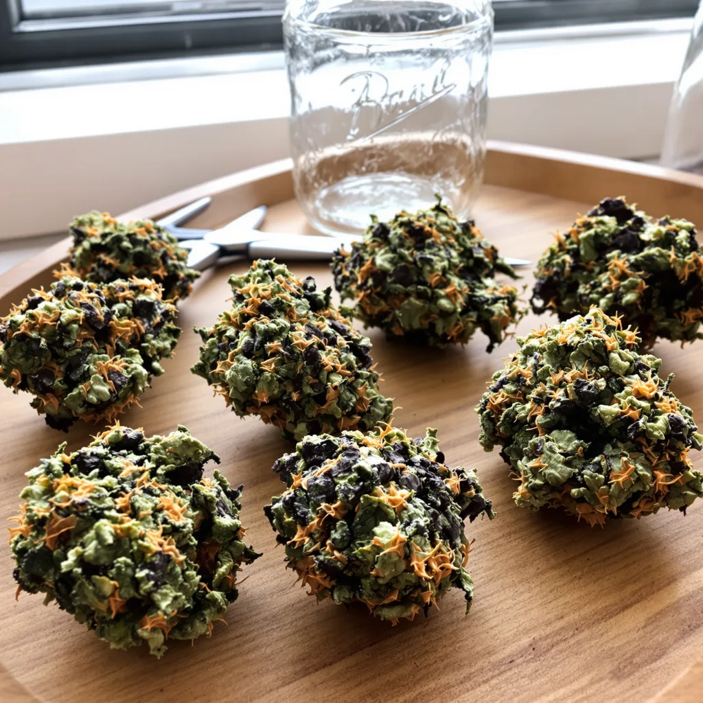 Freezeland 68% indica / 32% sativa — fleur avec trichomes visibles
