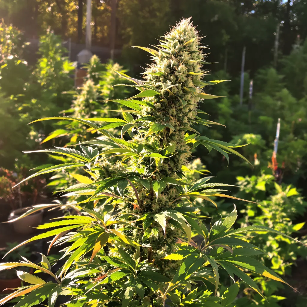 French Toast 61% indica / 39% sativa — fleur avec trichomes visibles