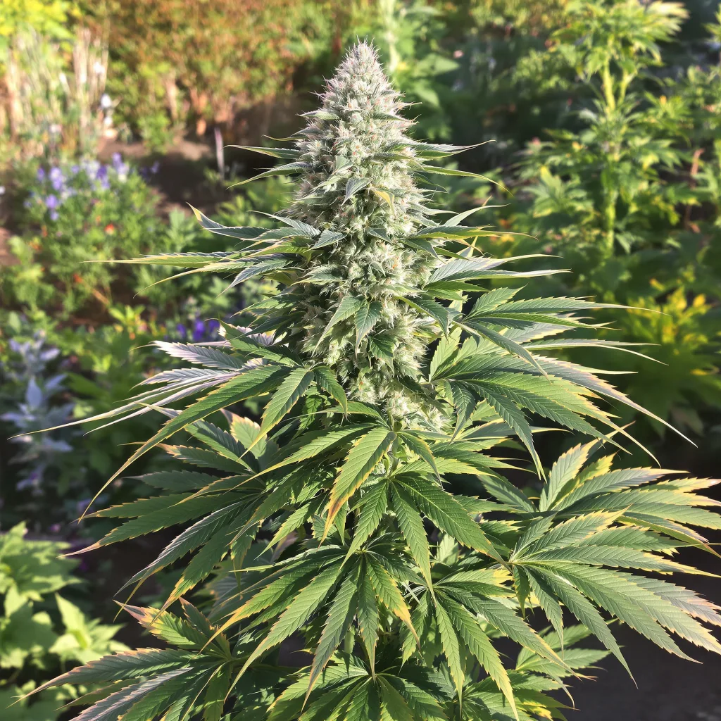Fresh Cookies 73% indica / 27% sativa — fleur avec trichomes visibles