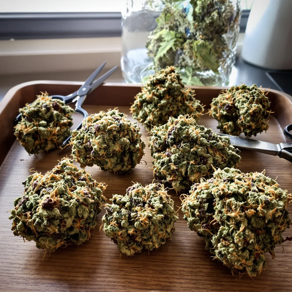 Frida 83% indica / 17% sativa — fleur avec trichomes visibles