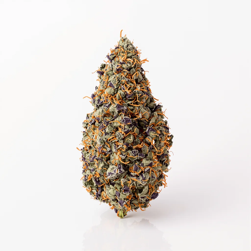 Frida 83% indica / 17% sativa — fleur avec trichomes visibles