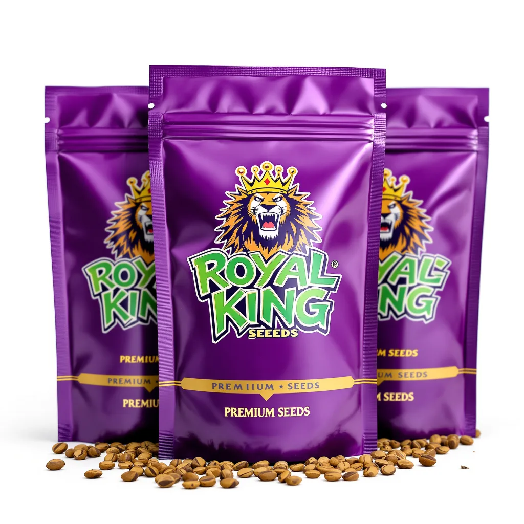 Fruity Pebbles 50% indica / 50% sativa — fleur avec trichomes visibles