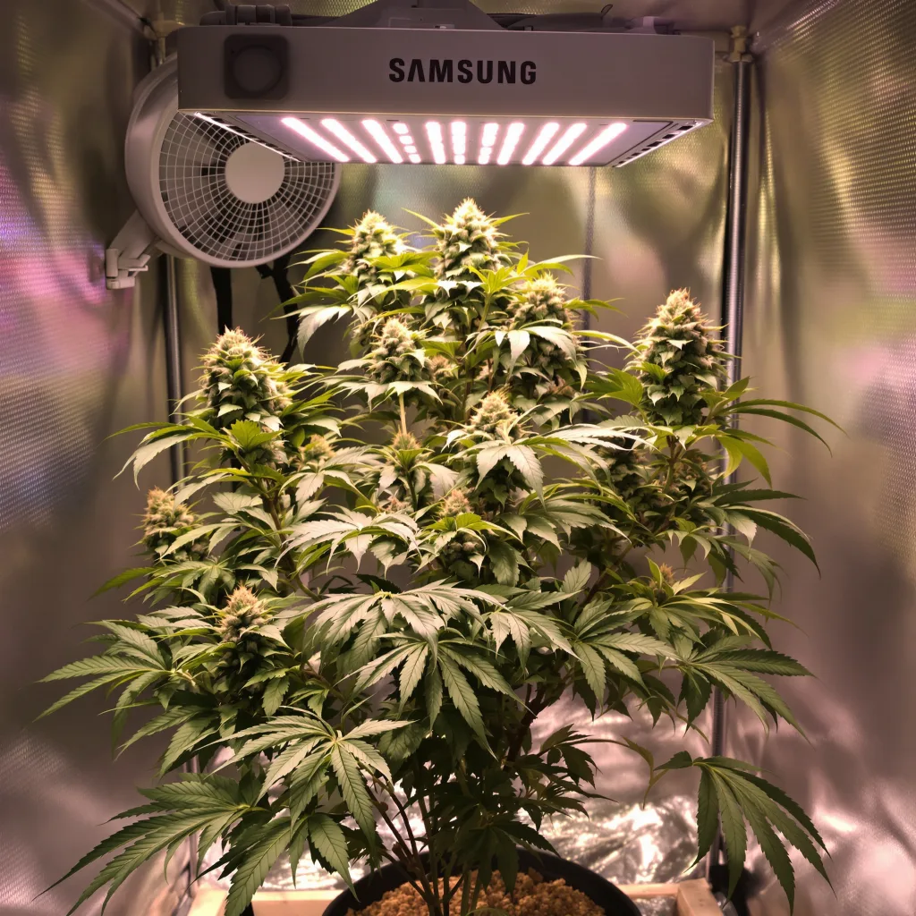 Plante de cannabis Fruity Widow en floraison — 60-100 cm autofloraison