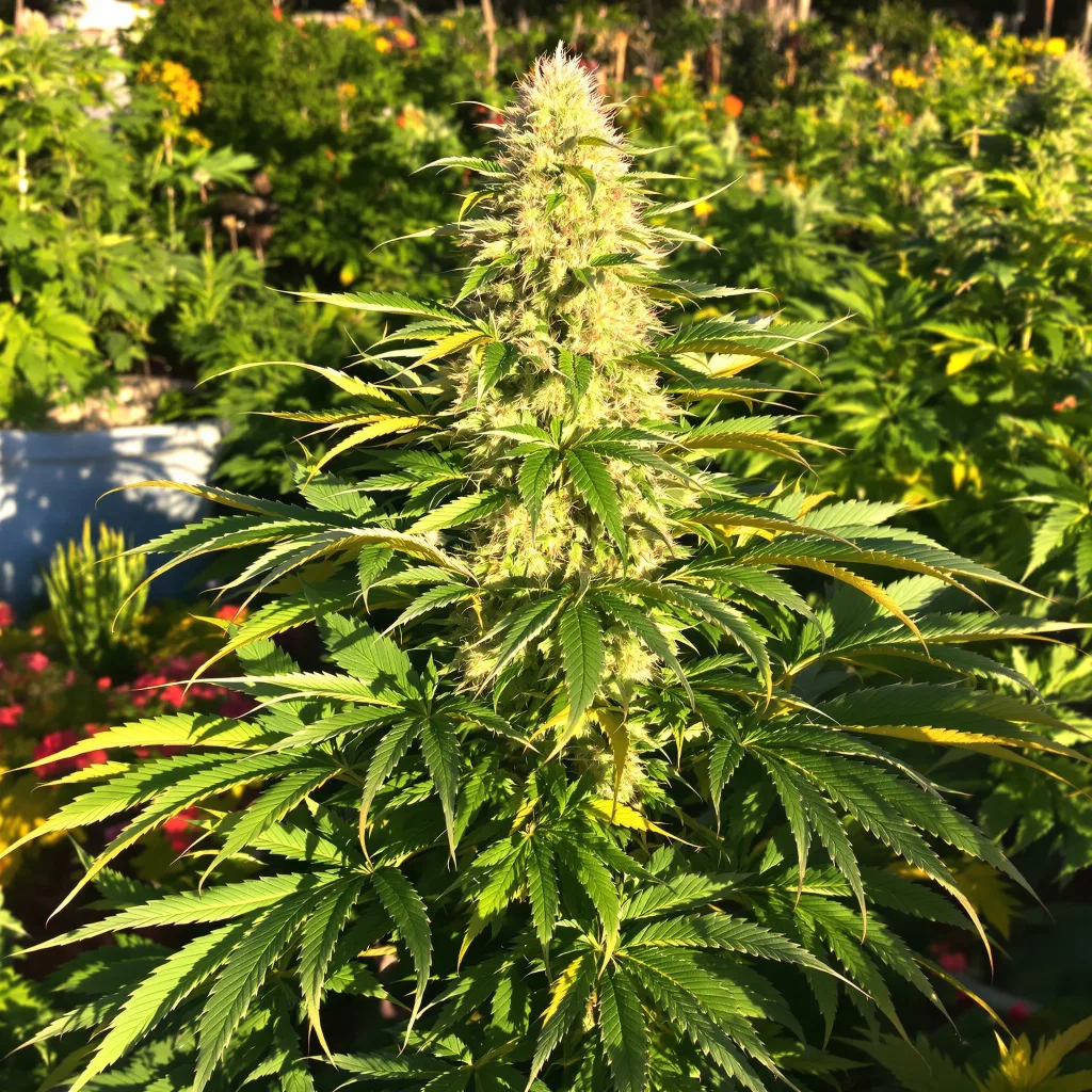 Fruity Widow 72% indica / 28% sativa — fleur avec trichomes visibles