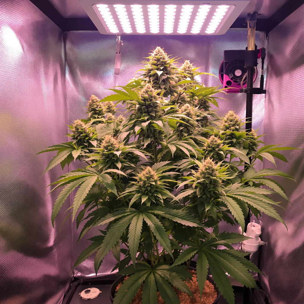 Plante de cannabis Fruity Widow en floraison — 90-130 cm féminisée