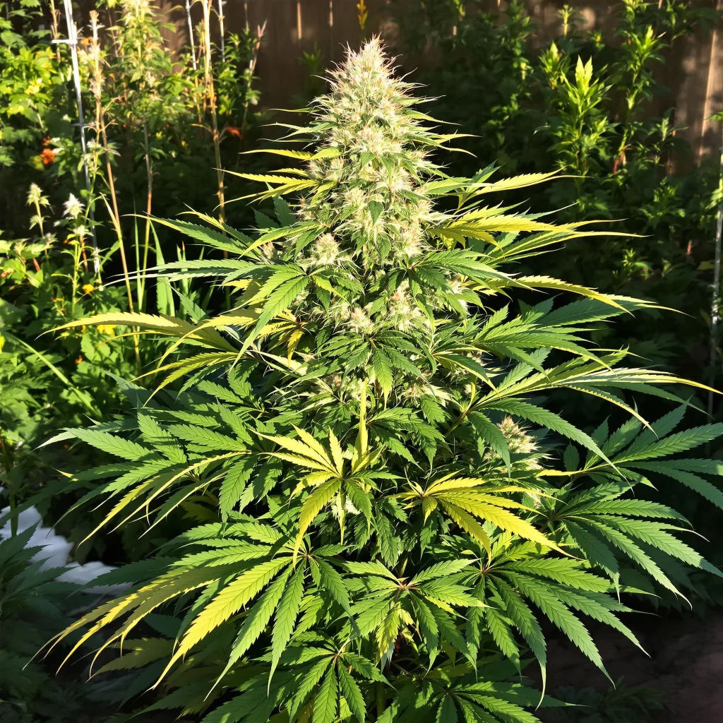 Fruity Widow 72% indica / 28% sativa — fleur avec trichomes visibles