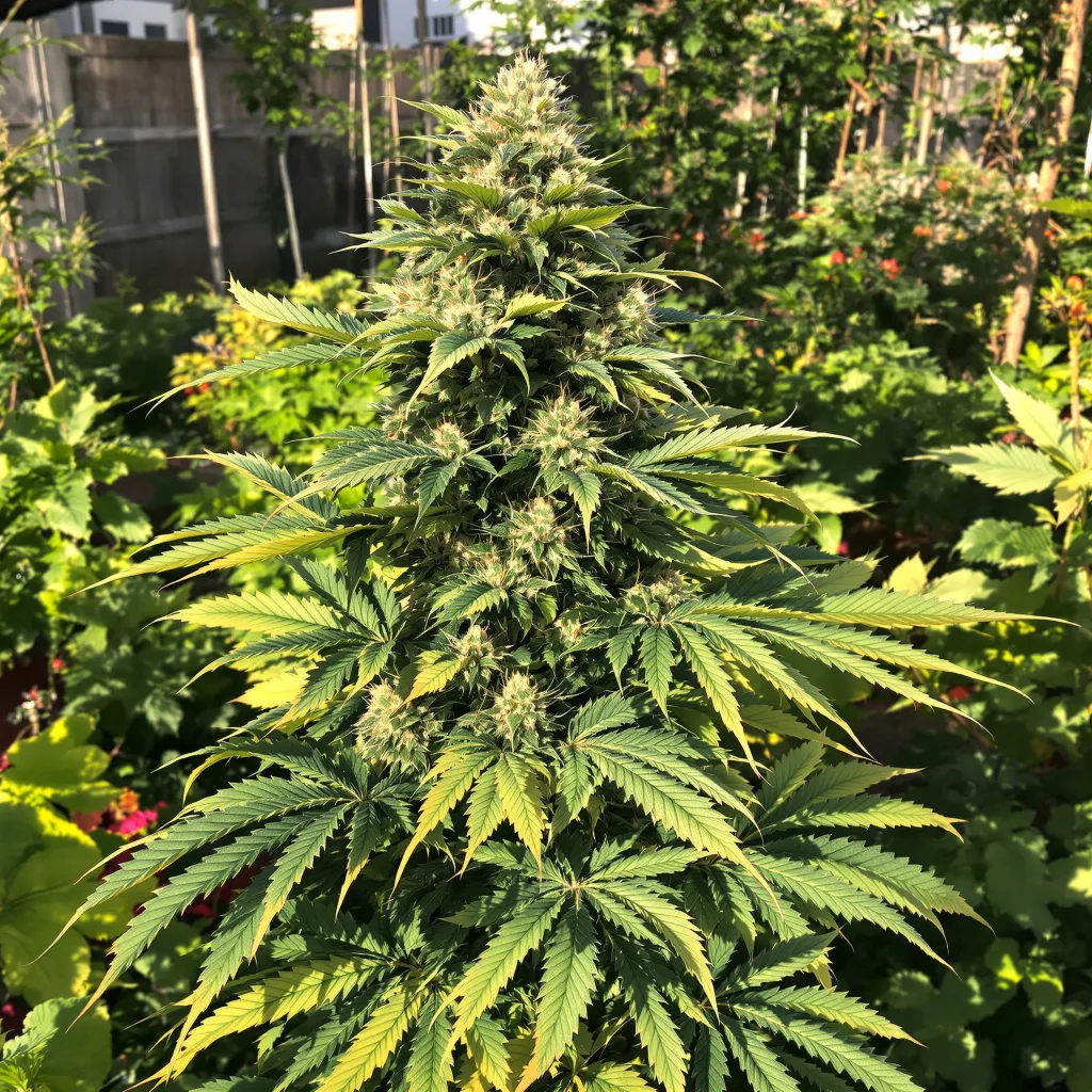 Fruitylicious 76% indica / 24% sativa — fleur avec trichomes visibles