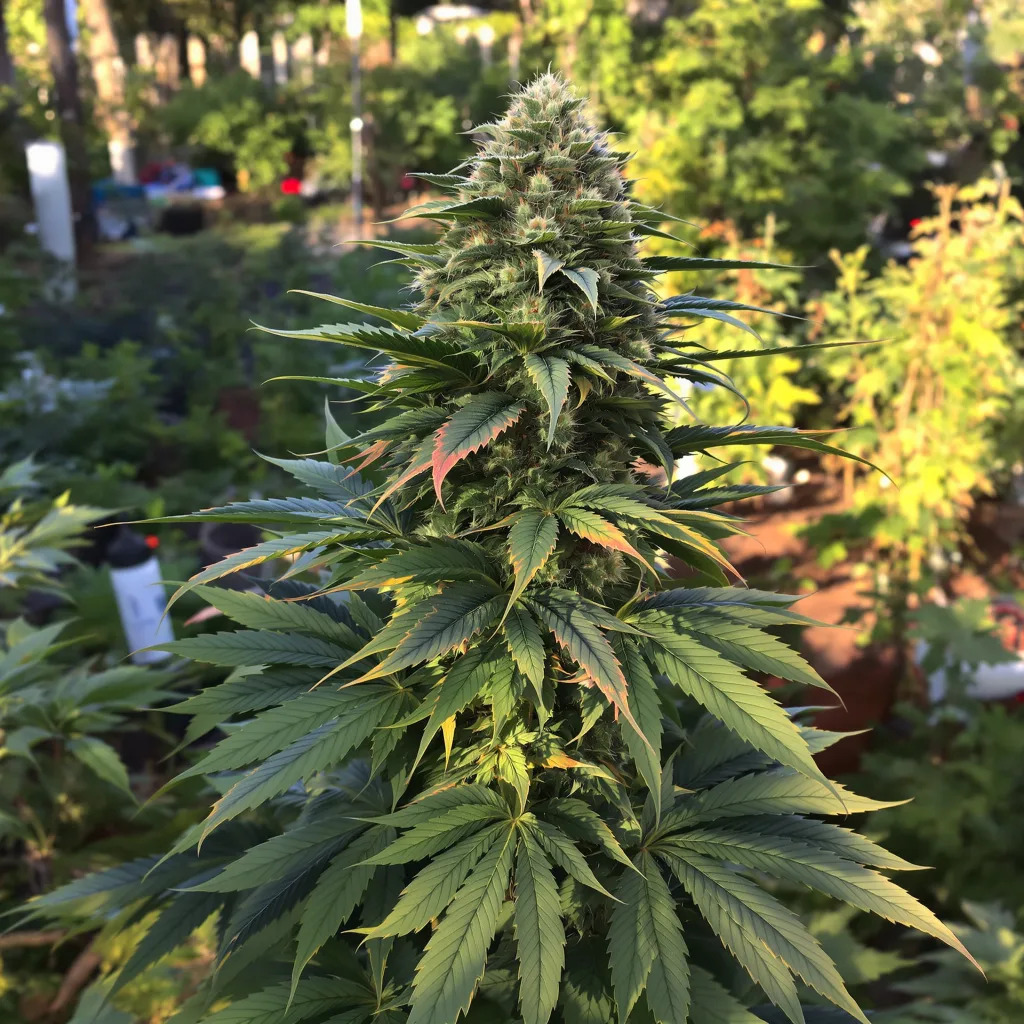 Fucking Incredible 66% indica / 34% sativa — fleur avec trichomes visibles