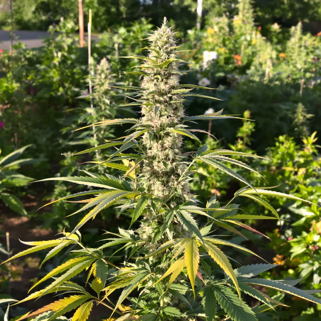 Funky Monkey 58% indica / 42% sativa — fleur avec trichomes visibles