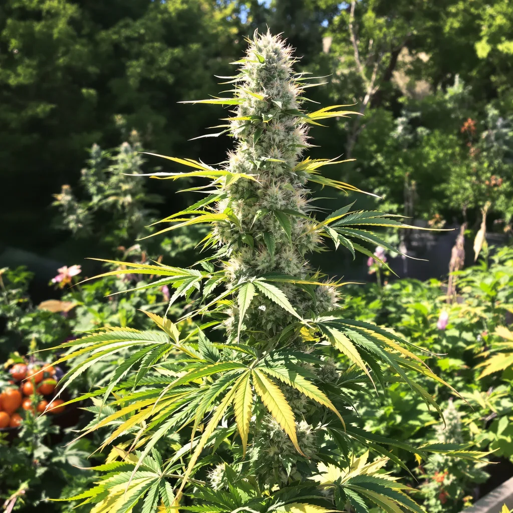 G.O.A.T Mixpack 45% indica / 55% sativa — fleur avec trichomes visibles