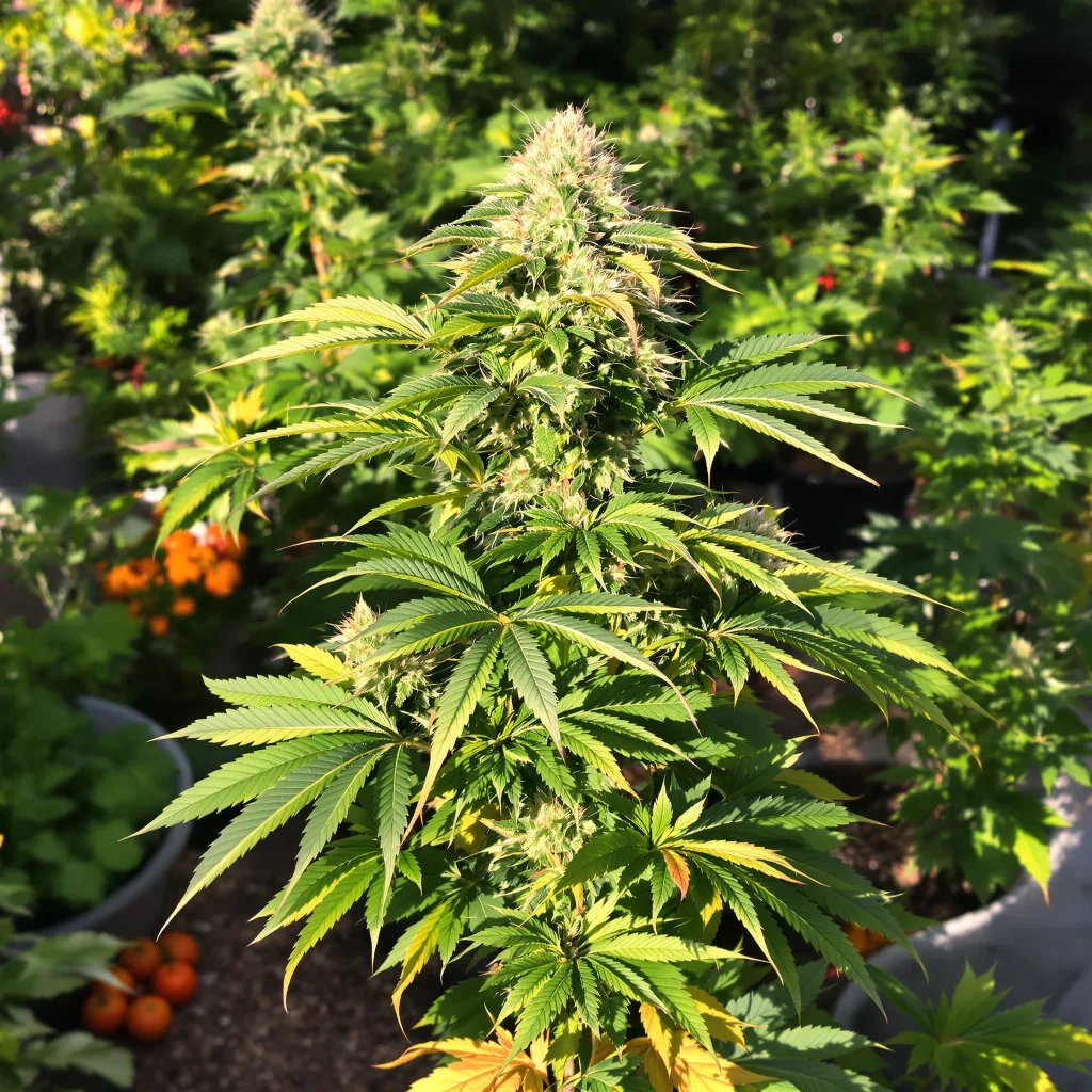 G13 Widow 65% indica / 35% sativa — fleur avec trichomes visibles