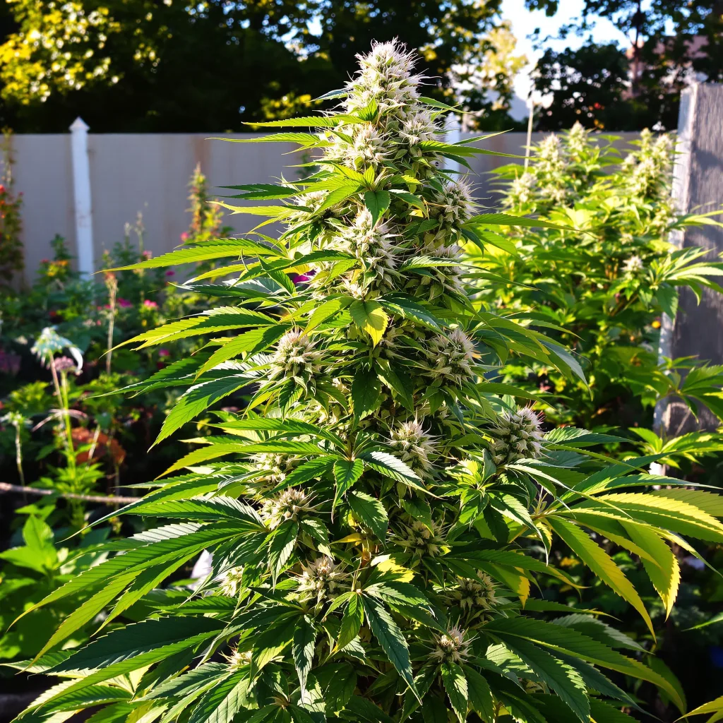 Game Changer 60% indica / 40% sativa — fleur avec trichomes visibles