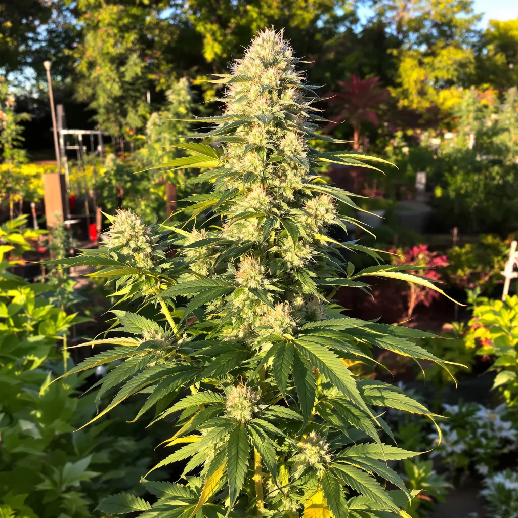 Gatekeeper OG 57% indica / 43% sativa — fleur avec trichomes visibles