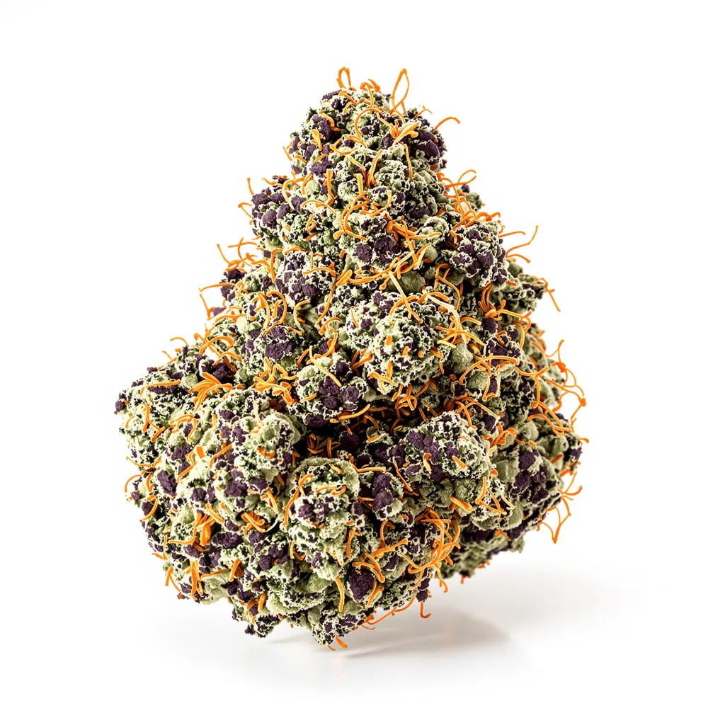 Gator Breath 88% indica / 12% sativa — fleur avec trichomes visibles