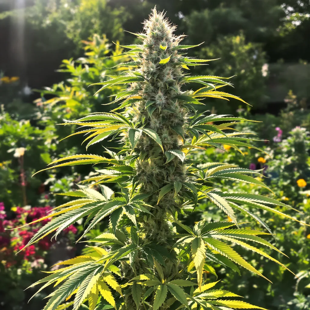 Gelato 44 36% indica / 64% sativa — fleur avec trichomes visibles