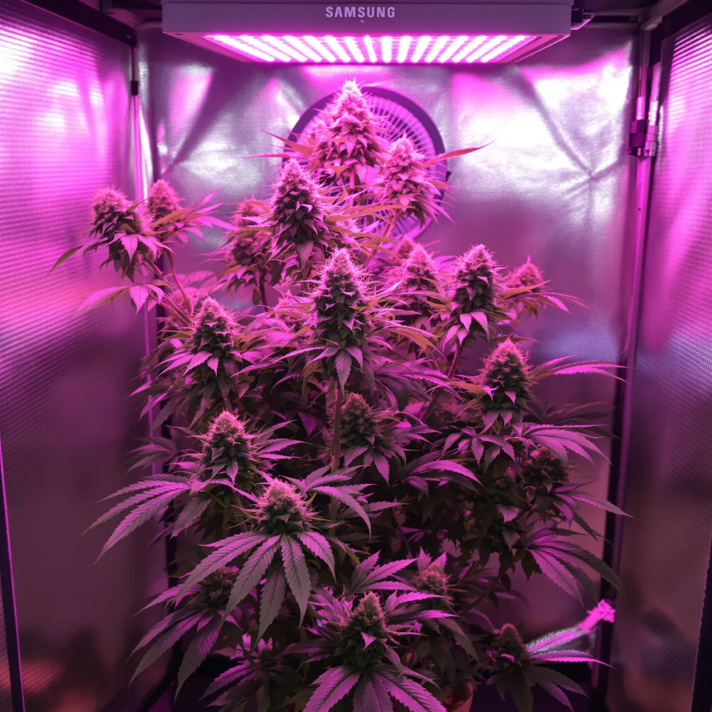 Plante de cannabis Georgia Pie en floraison — 120-180 cm féminisée