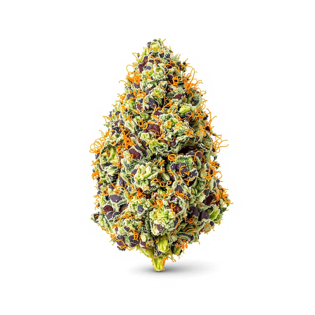 Ghost OG 75% indica / 50% sativa — fleur avec trichomes visibles