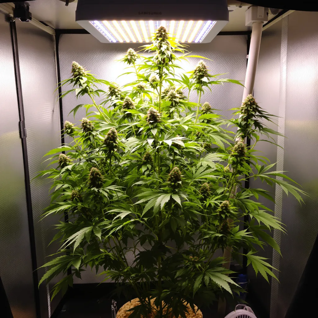 Plante de cannabis Ghost Train Haze en floraison — 150-200 cm féminisée
