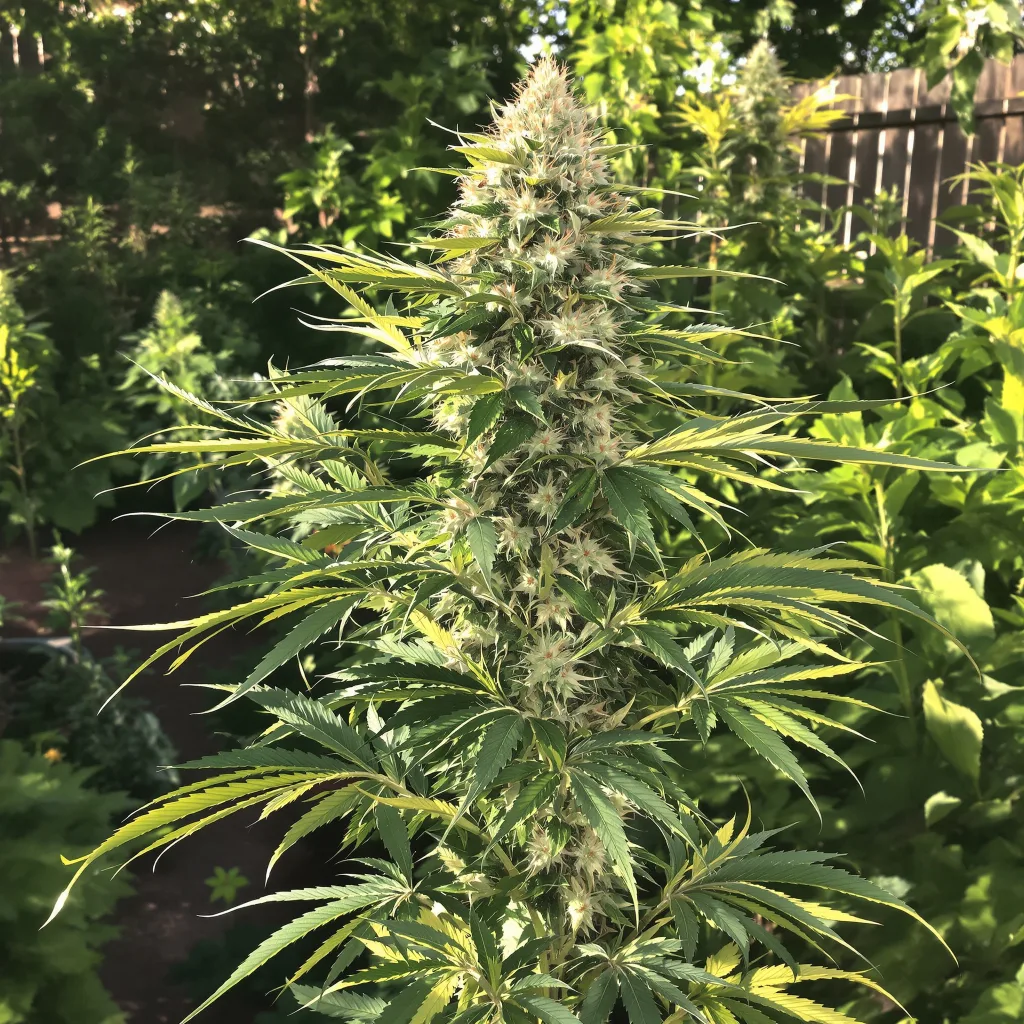 Ginger Ale 36% indica / 64% sativa — fleur avec trichomes visibles